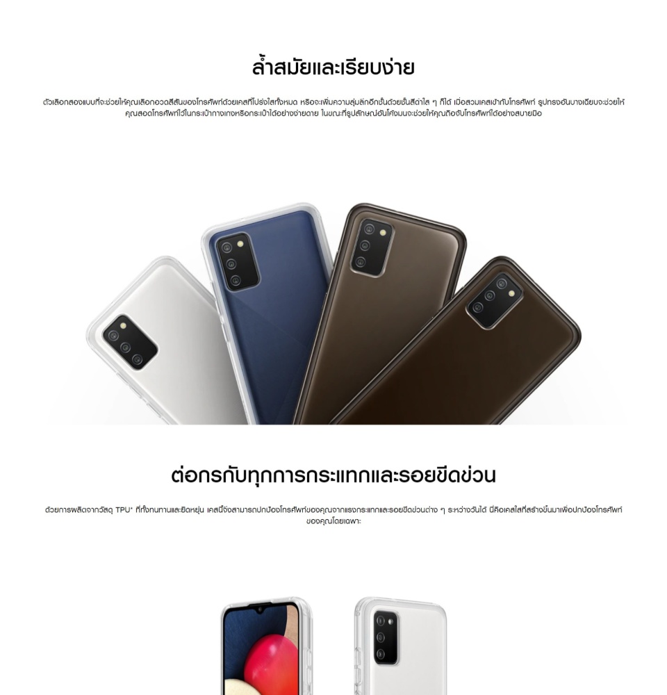 รูปภาพเพิ่มเติมเกี่ยวกับ Samsung Galaxy A02s Soft Clear Case