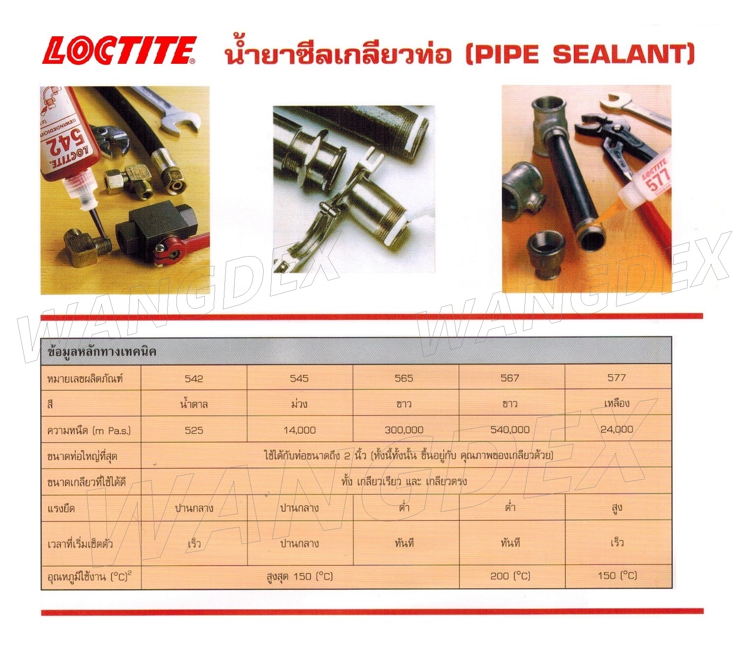 ภาพอธิบายเพิ่มเติมของ LOCTITE 577  Thread Sealant