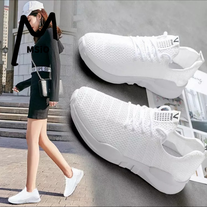 ภาพประกอบคำอธิบาย ktk418 รองเท้าแฟชั่น รองเท้าผ้าใบลำลองตาข่ายระบายอากาศ  Fashion sport shoes  No.V-007