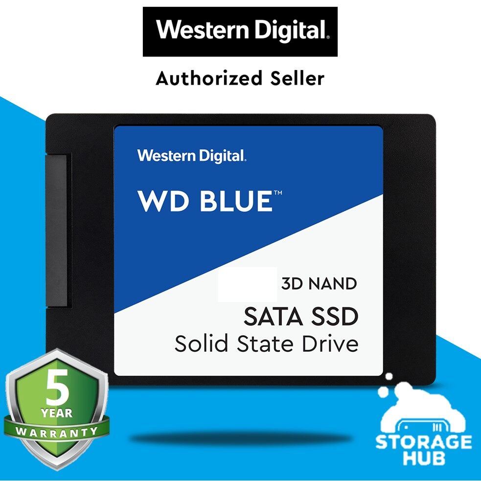 คำอธิบายเพิ่มเติมเกี่ยวกับ Western Digital 1TB WD BLUE SSD Hard Disk SSD 250 GB 500GB 1TB HD 3D NAND 2.5 "SATA III 6กิกะไบต์/วินาทีภายใน Solid State Drive สำหรับ PC Loptop 3 ปี พร้อมส่ง！ขายดี！！