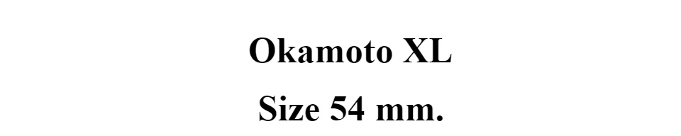 ข้อมูลประกอบของ ถุงยางอนามัย 54 โอกาโมโต้ เอ็กซ์แอล ถุงยาง Okamoto XL ผิวเรียบ บางที่สุด (12 กล่อง)