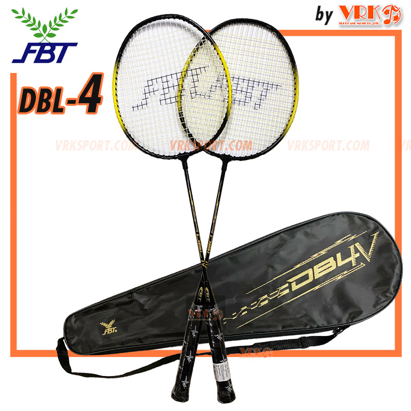 รูปภาพเพิ่มเติมเกี่ยวกับ FBT ไม้แบดมินตันคู่ พร้อมกระเป๋าใส่ รุ่น DBL 4 - (1แพ็คไม้แบดมินตัน 2 อัน) Badminton Racket