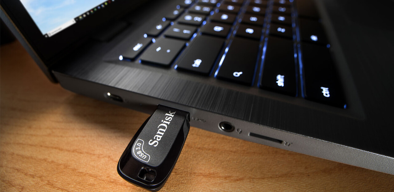 ลองดูภาพสินค้า SanDisk Ultra Shift USB 3.0 Flash Drive 128GB (SDCZ410-128G-G46) Black compact design แฟลซไดร์ฟ แฟลตได ประกัน Synnex 5ปี