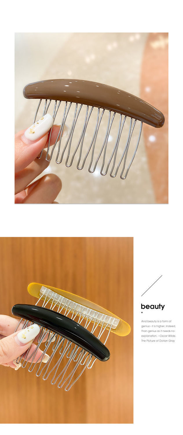 เกี่ยวกับ ~ร้านไทย~💕🇹🇭 Korean seamless hair comb ขนาด 8.5 cm.หวีสับ หวีเสียบ หวีสับเกาหลี หวีแคนดี้ หวีเก็บ หวีผม