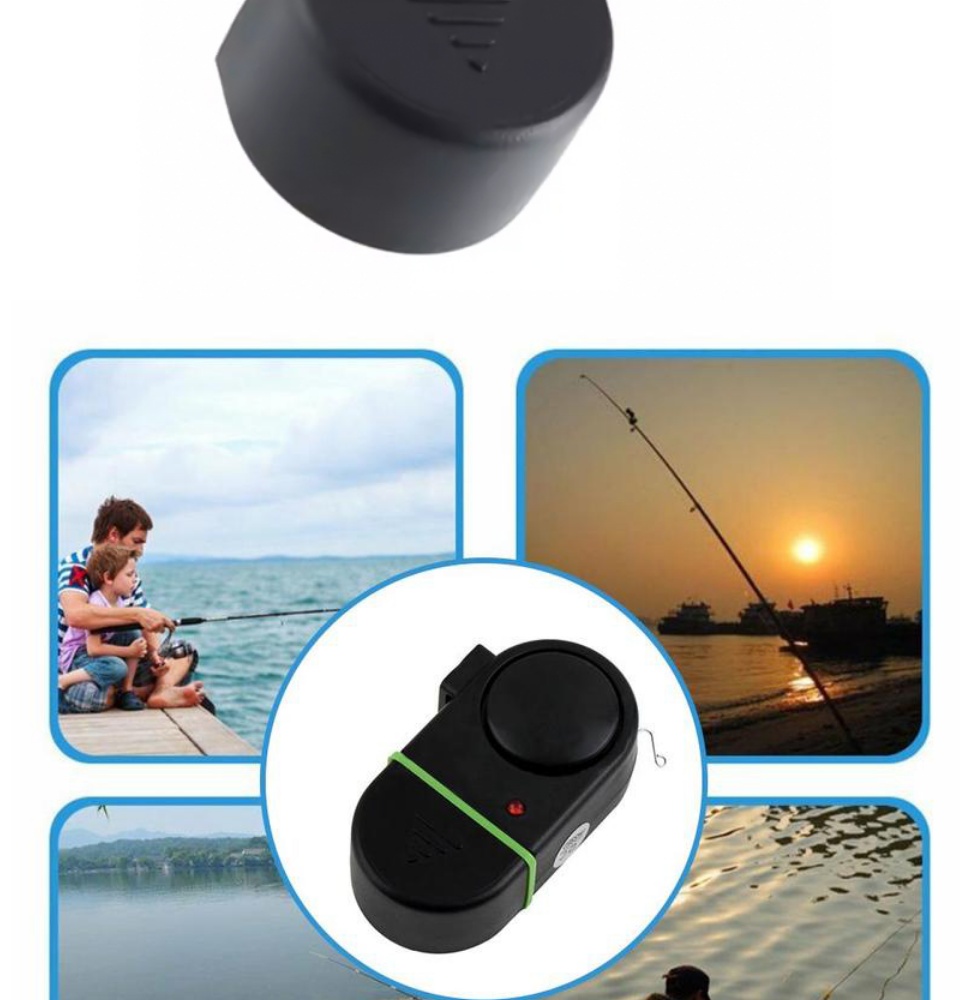 อุปกรณ์แจ้งเตือนเมื่อปลากินเบ็ดFishing Alarm  bellสัญญาณเตือนตกปลาอิเล็กทรอนิกส์ ชุดสัญญานเสียง+มีไฟLED SP60