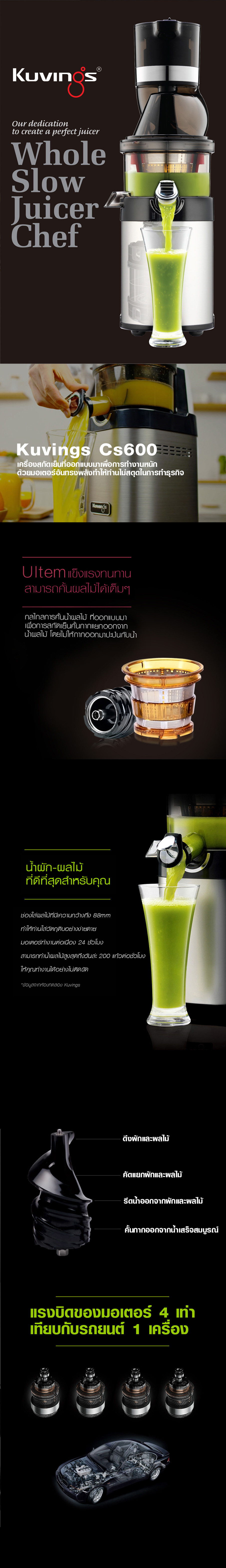 รูปภาพรายละเอียดของ Ks เครื่องสกัดเย็นคั้นน้ำผลไม้ รุ่น CS600(เพื่อเชิงพาณิชย์)