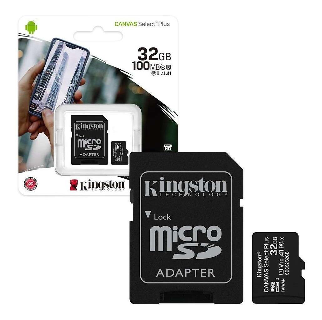 ภาพประกอบคำอธิบาย **ของแท้100%**เมมโมรี่การ์ดแท้Kingston microSD Card ความเร็ว 100MB/s ความจุ 32GB Class 10