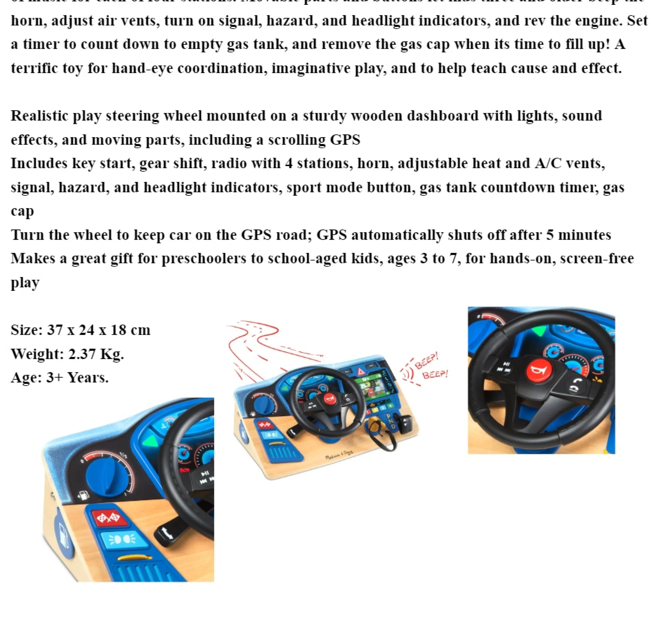melissa and doug vroom and zoom dashboard