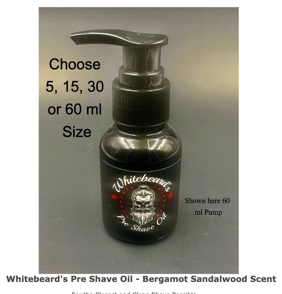 รูปภาพของ Whitebeard's Pre Shave Oil - Bergamot Sandalwood Scent Premium Blend