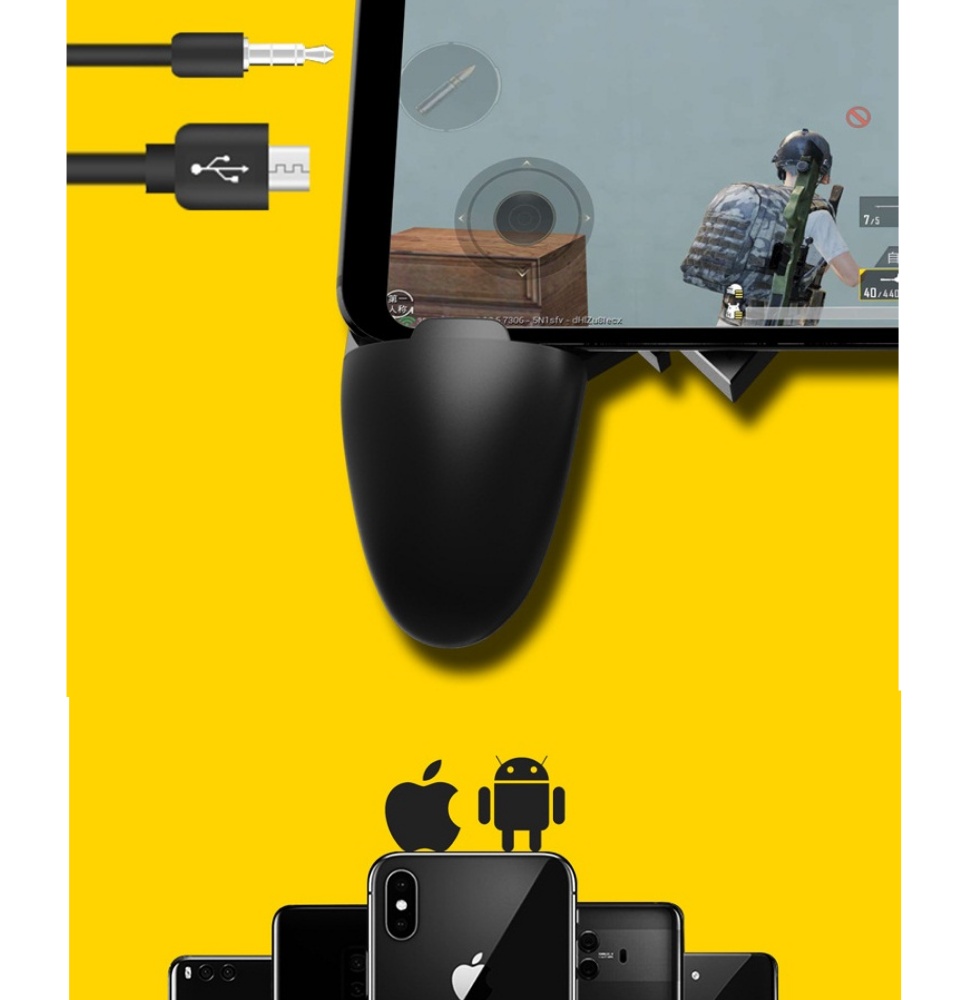 รายละเอียดเพิ่มเติมเกี่ยวกับ AK66 Gamepad ด้ามจับ PUBG พร้อมปุ่มยิง PUBG / Free Fire จอยเกม จอยเกมส์ จอยเกมส์มือถือ จอยเกมส์ pubg ฟีฟาย Mobile GAMEPAD Mobile Joystick Game Controller Gamepad Trigger
