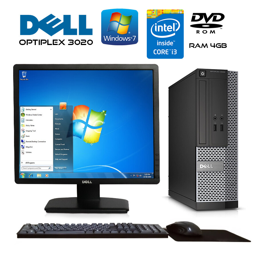 ภาพที่ให้รายละเอียดเกี่ยวกับ คอมพิวเตอร์มือสอง Dell Optiplex 3020 core i3 แรม 4GB คอมตั้งโต๊ะ คอมพิวเตอร์ pc ซีพียูคอม มีการรับประกันเครื่อง จอ LCD CPU computer คอมราคาถูก Neon