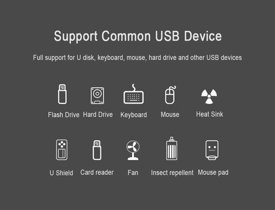 ภาพประกอบคำอธิบาย HOCO HB1 4 Port USB HUB 5.0V เพิ่มช่องเสียบ USB สายยาว 80 เซ็นติเมตร USB 2.0 สำหรับ PC และ Notebook
