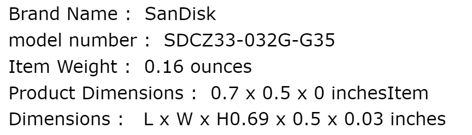 ข้อมูลเพิ่มเติมของ SanDisk Flash Drive Cruzer Fit 32G USB 2.0 Flash Drive (SDCZ33_032G_G35) เมมโมรี่ แซนดิส แฟลซไดร์ฟ ประกัน Synnex รับประกัน 5 ปี