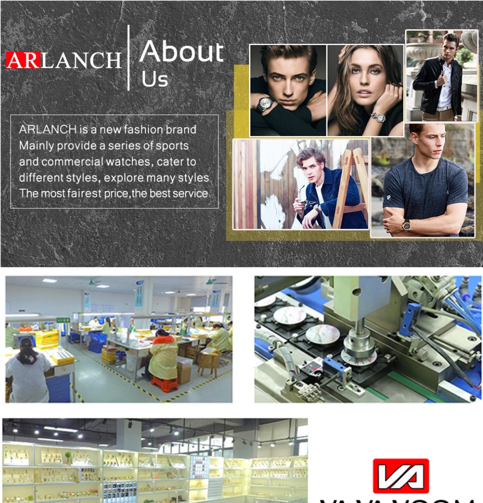 ภาพประกอบคำอธิบาย ARLANCH Watches for Men Bss Fashion Casual Stainless Steel Strap Waterproof Lus Calendar Q Watch Local Stock