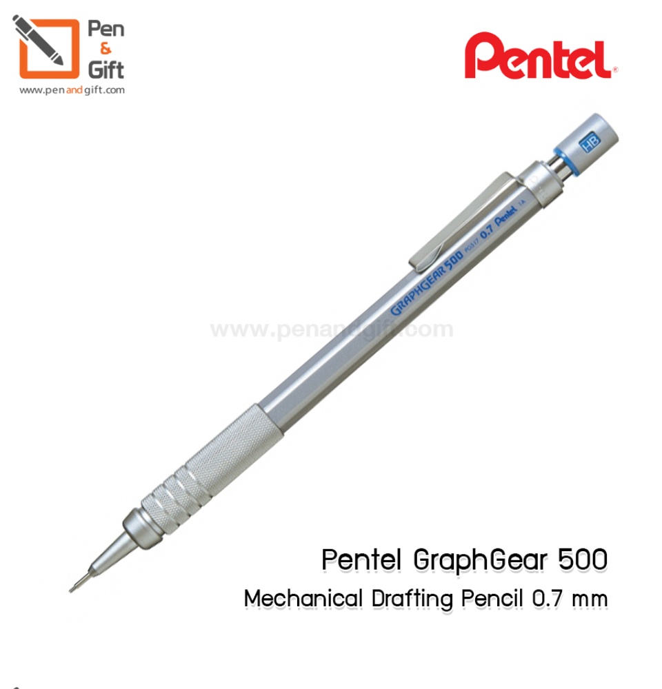 Pentel GRAPHGEAR 500 Mechanical Drafting Pencil 0.3 0.5 0.7 0.9
