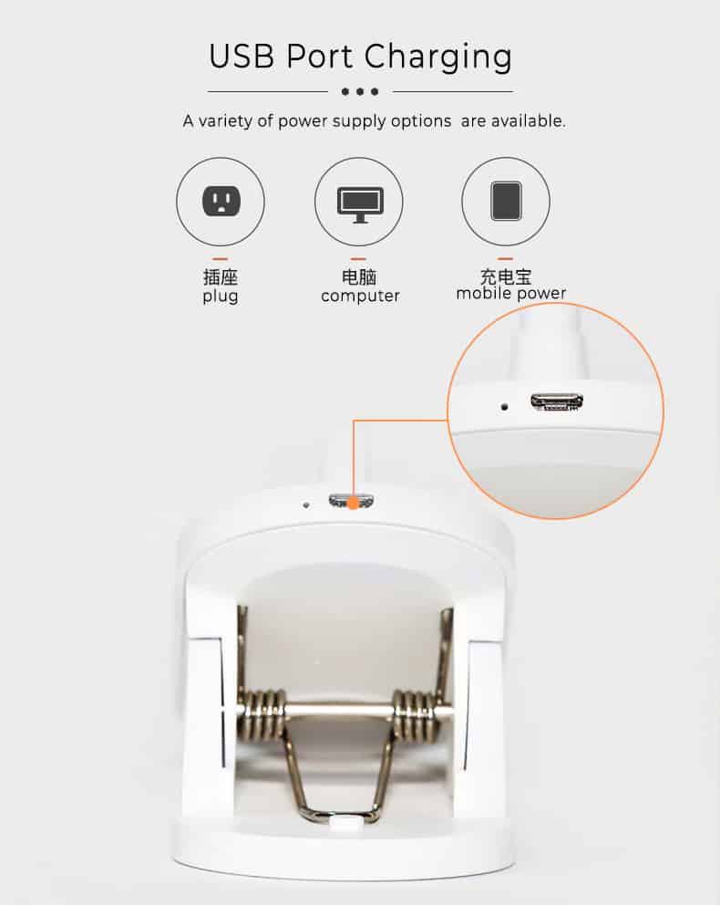 โคมไฟแบบหนีบ Xiaomi Yeelight LED J1 Spot Clip Lamp Chargeable White ...