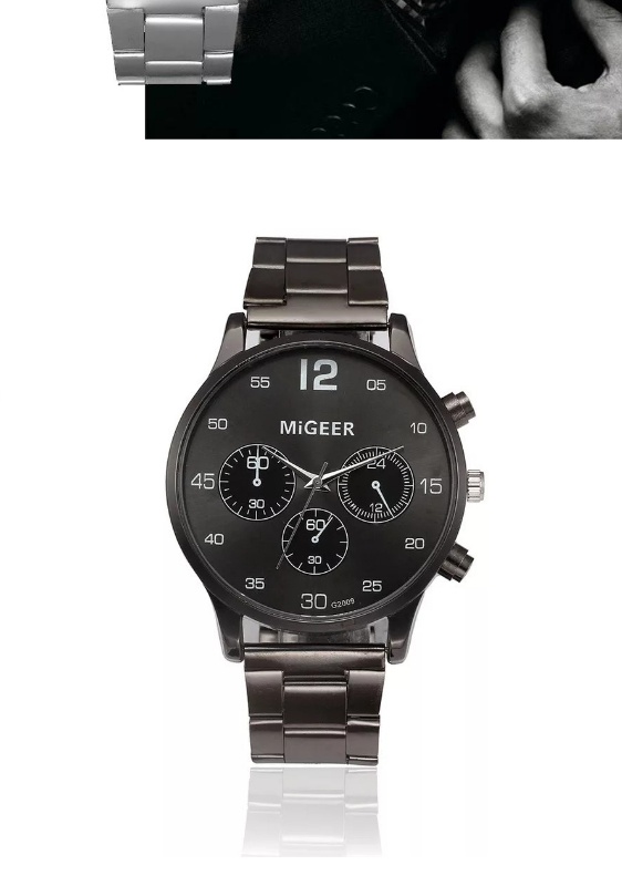 ภาพประกอบคำอธิบาย Riches Mall RW110 นาฬิกาผู้ชาย นาฬิกา วินเทจ ผู้ชาย นาฬิกาข้อมือผู้หญิง นาฬิกาข้อมือ นาฬิกาควอตซ์ Watch สายสแตนเลส พร้อมส่ง