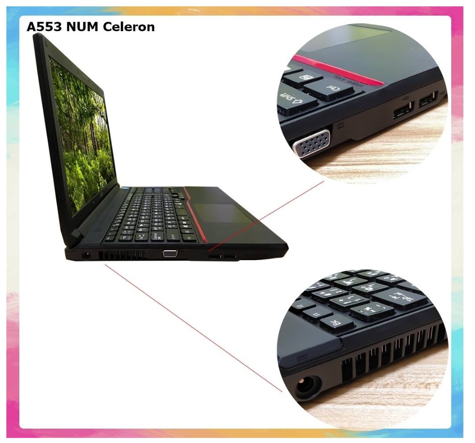 รูปภาพเพิ่มเติมเกี่ยวกับ โน๊ตบุ๊คมือสอง Notebook Fu รุ่น A553 intel celeron เล่นเน็ต ดูหนัง ฟังเพลง คาราโอเกะ ออฟฟิต (รับประกัน 3 เดือน)