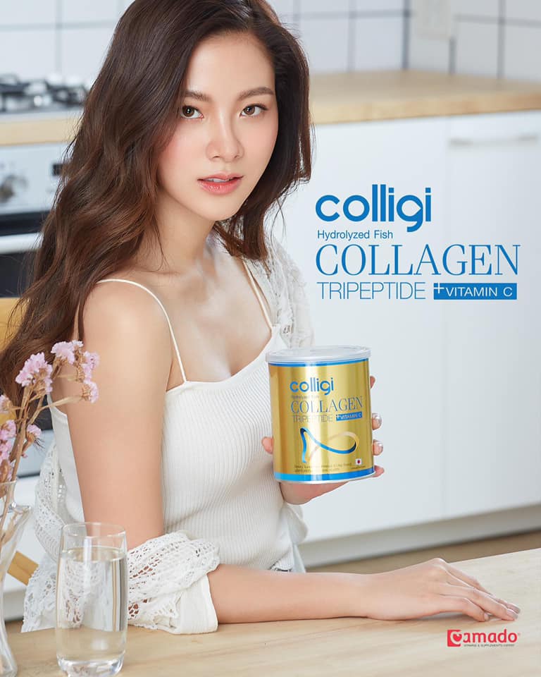มุมมองเพิ่มเติมของสินค้า Amado Colligi Collagen TriPeptide + Vitamin C อมาโด้ คอลลิจิ คอลลาเจน