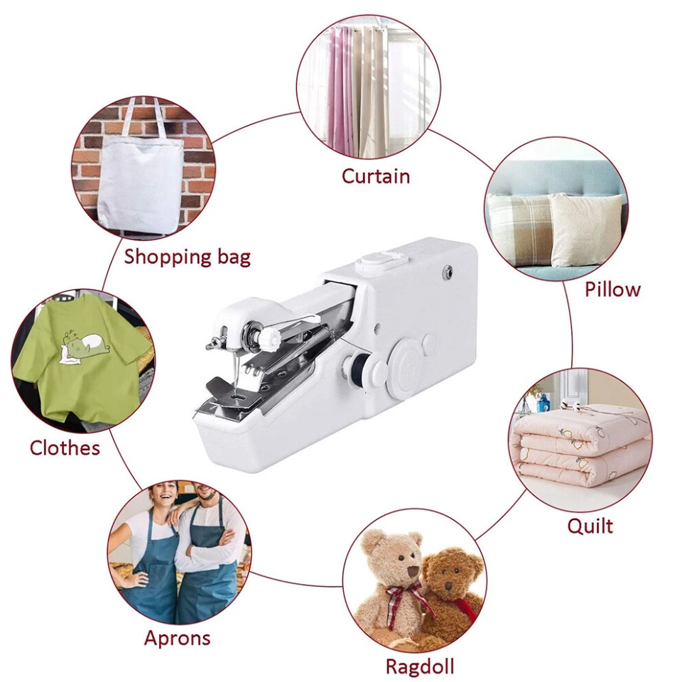 ภาพประกอบของ จักรเย็บผ้าไฟฟ้ามือถือ จักรเย็บผ้าขนาดเล็ก จักรเย็บผ้าไฟฟ้ามือถือ จักรเย็บด้วยมือไฟฟ้า เย็บ ซ่อมแซม ได้ดี ขนาดพกพา Digital yard
