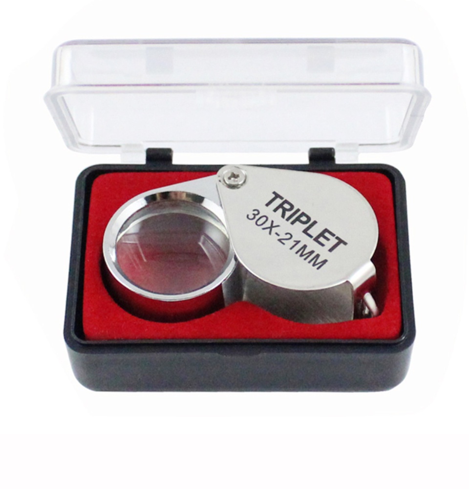 ข้อมูลเพิ่มเติมของ แว่นขยายส่องพระ กล้องส่องพระ สีเงิน ขนาด 30x21 mm. No. MG55367 ( แว่นขยาย แว่นส่องพระ แว่นส่องเพชร กล้องส่องเพชร แว่นขยายพับได้ แว่นขยายพกพา )