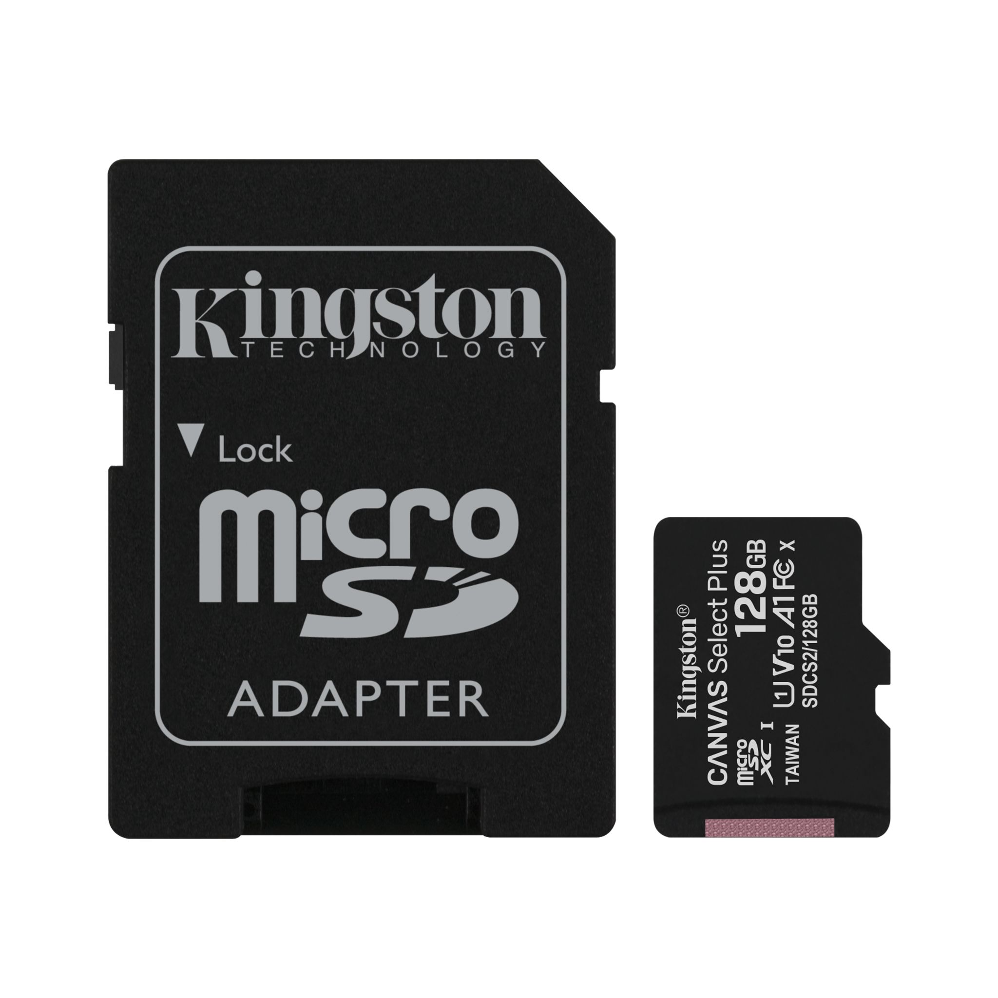 รูปภาพเพิ่มเติมของ Kingston microSD Card 128GB Canvas Select Plus Class 10 UHS-I 100MB/s (SDCS2/128GB) + SD Adapter ประกัน Lifetime Synnex