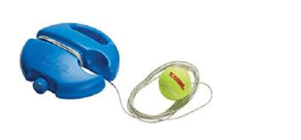 ภาพอธิบายเพิ่มเติมของ TOURNA FILL n DRILL Tennis Trainers  ลูกเทนนิสพร้อมฐานถ่วงใส่น้ำ สีฟ้า สำหรับฝึกซ้อม ฝึกหัด 1 ชุด