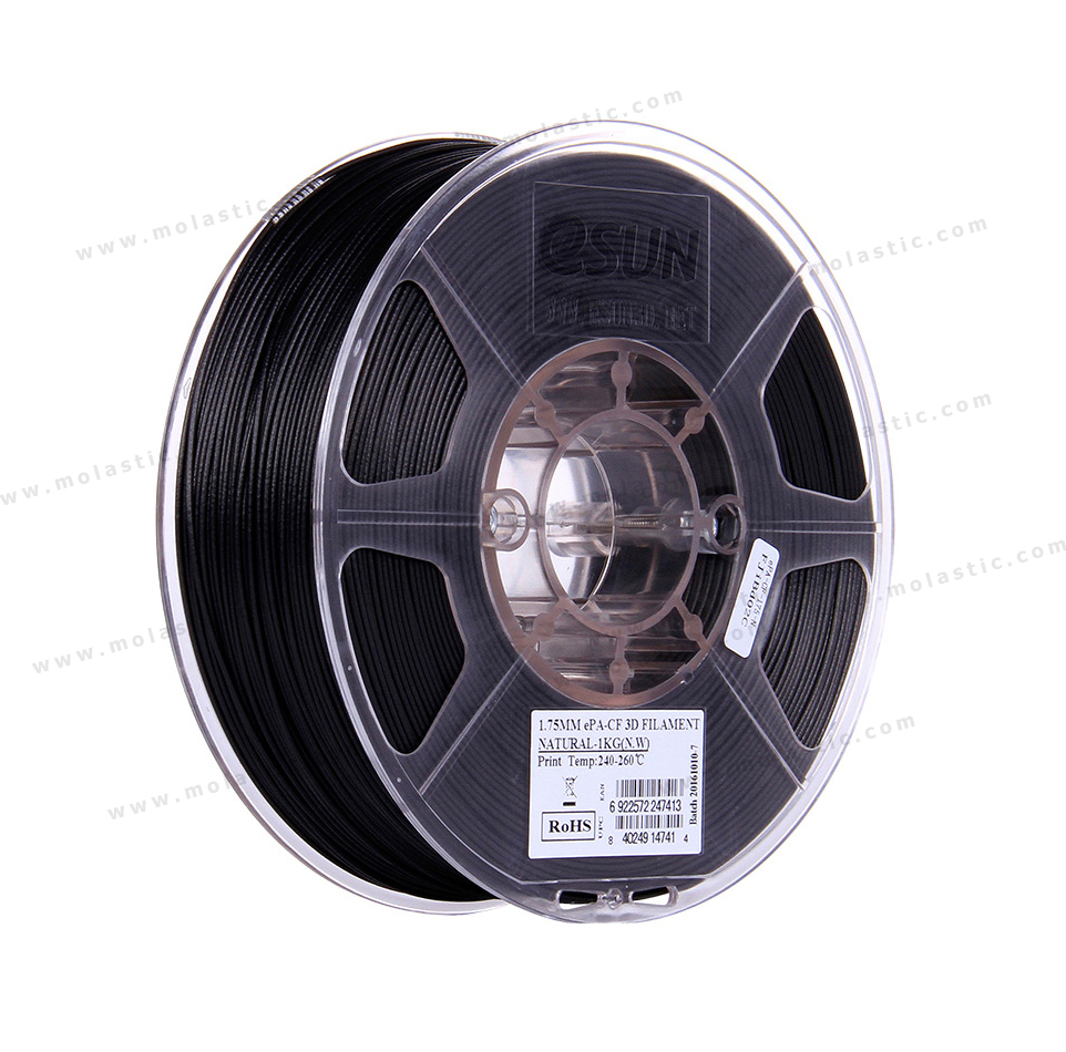 SUNLU Carbon Fiber PLA filament 1kg 1.75mm 3D Printer Filament 1kg Spool Dimensional Accuracy +//- 0.02 mm Carbon Fiber Black 1.75 mm