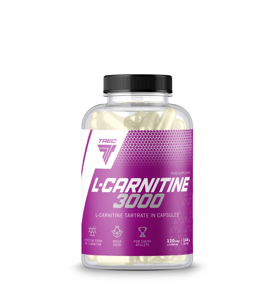 เกี่ยวกับ TREC NUTRITION L-CARNITINE 3000 สุดยอดแอลคานีทีน กระตุ้นการเผาผลาญไขมัน และ เสริมสร้างมวลกล้ามเนื้อ