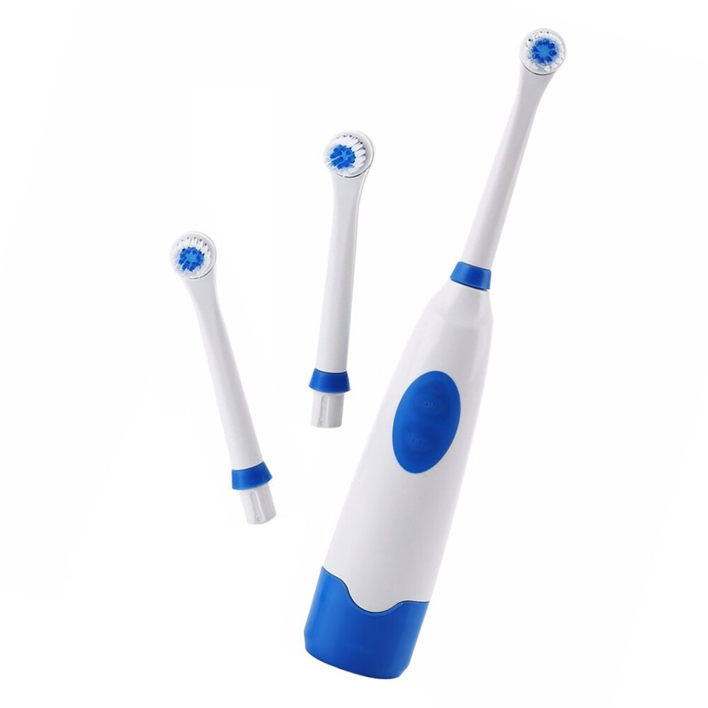  เชียงใหม่ แปรงสีฟันไฟฟ้ากันน้ำ 3 หัว Electric Toothbrush Oral Hygiene Rotating Anti Slip Pro