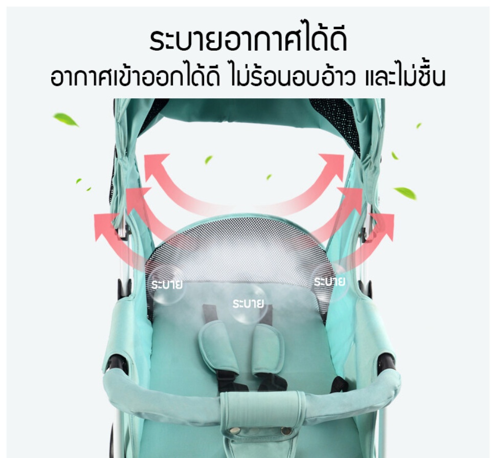 รูปภาพเพิ่มเติมของ NewBaby Gear Strollers / Prams  ที่นอนเด็ก รถเข็นเด็กทารกสามารถพับเก็บได้นั่ง นอนได้น้ำหนักเบามีมุ้งแถมให้ในตัวและกันแดดที่ปรับได้ถึง3ระดับ รถสี่หล้อสำหรับเด็กทารกแรกเกิด