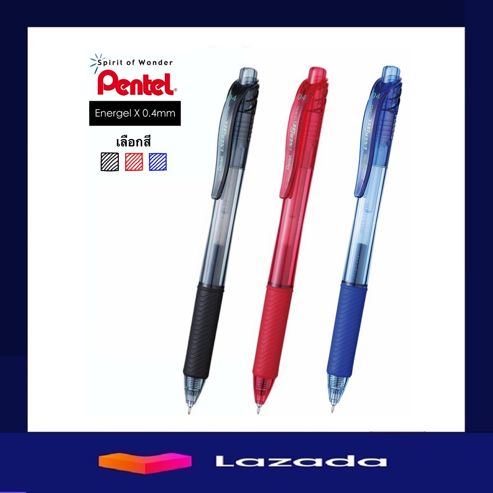 ข้อมูลเกี่ยวกับ ปากกาเจล Pentel Energel X BLN104 หัว 0.4