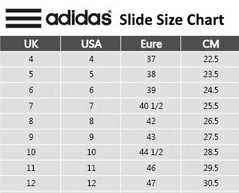 adidas adilette slides size chart