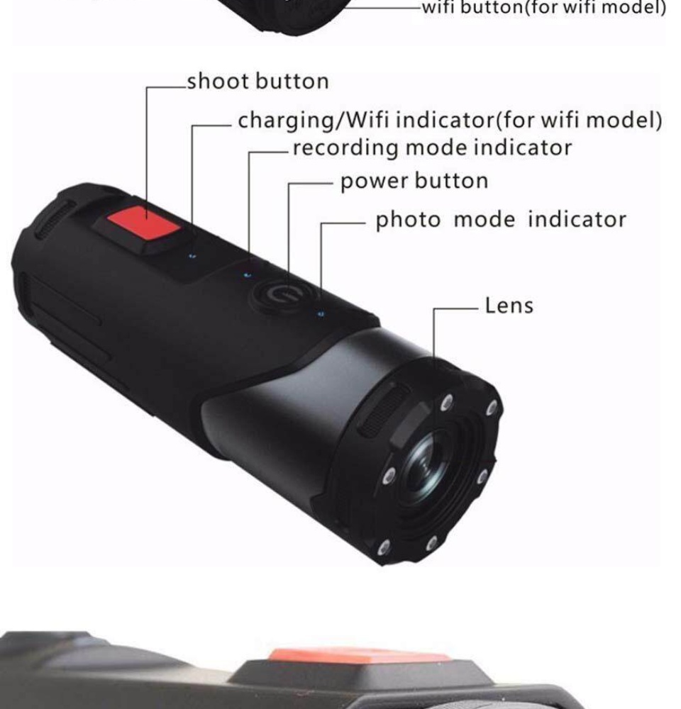 ข้อมูลเกี่ยวกับ SOOCOO S20WS Mini Camcorder Action Camera 170 Degree Wide Lens Camera Built-in Wi-Fi Full HD 1080P 10m Waterproof Sports Camera